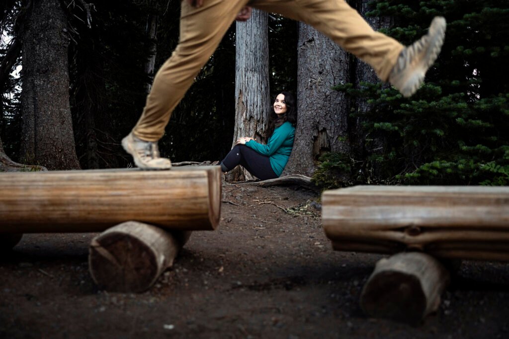 Pacific Northwest surprise proposal and engagement session.