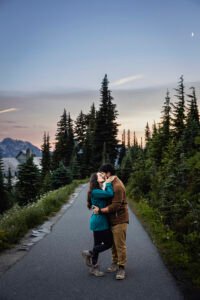 Pacific Northwest surprise proposal and engagement session.