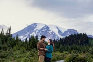 Pacific Northwest surprise proposal and engagement session.